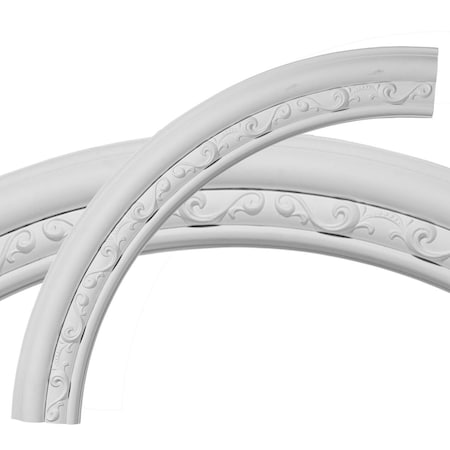 Ekena Millwork 36"OD x 29 1/2"ID x 3 1/4"W x 1"P Watford Ceiling Ring (1/4 of complete circle) CR35WA
